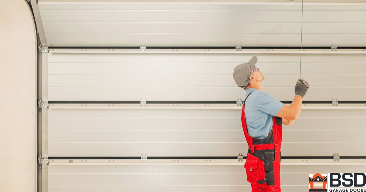 how do you adjust a garage door