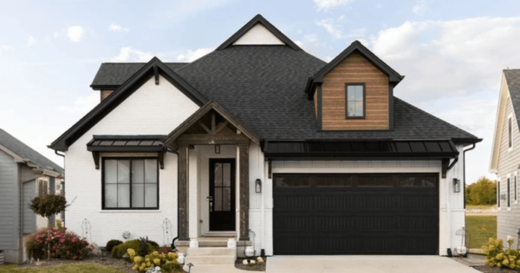 black and white house exteriors