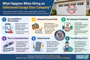 What Happens When Hiring an Unlicensed Garage Door Company?